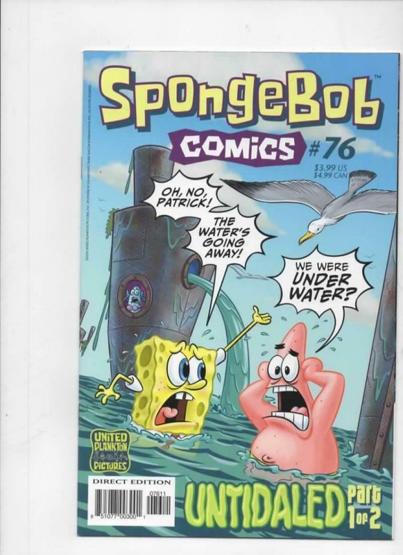 SPONGEBOB #76 NM, Square pants, Bongo, Cartoon comic, 2011 2018, more in store