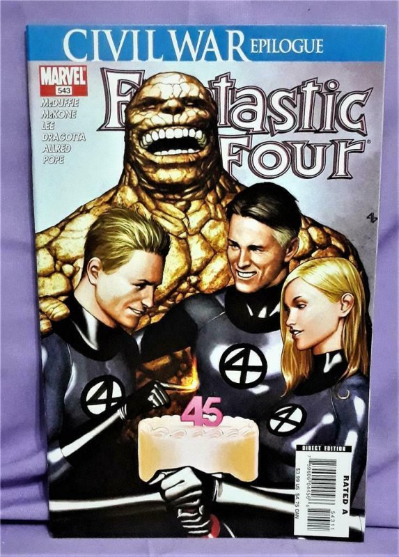 Civil War FANTASTIC FOUR #543 45th Anniversary Issue and #519 (Marvel, 2007)!