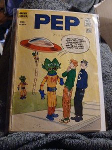 Pep #153 ARCHIE COMICS March 1962 Silver Age Flying Saucer Cover The Fly Girl