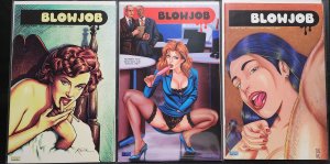 Blowjob #1-3 Eros Comix 2001 Avg VF Condition