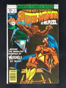 Spider-Woman #6 (1978) Crossover Appearance of Werewolf By Night