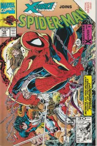 Spider-Man #16 (1991)  X Force ! Juggernaut ! Todd McFarlane's Last issue !
