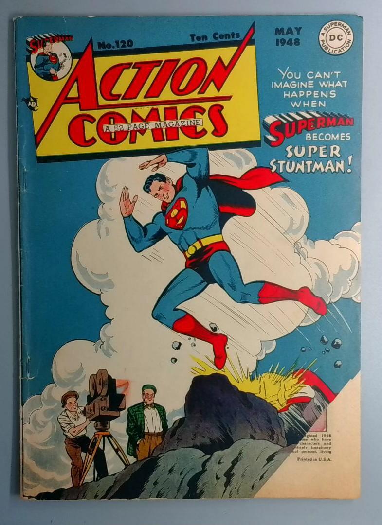 Action Comics #120 Superman, Congo Bill GOLDE AGE DC 1948 BW1