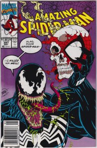 The Amazing Spider-Man #347 (1991) Spider-Man VENOM NEWSSTAND EDITION
