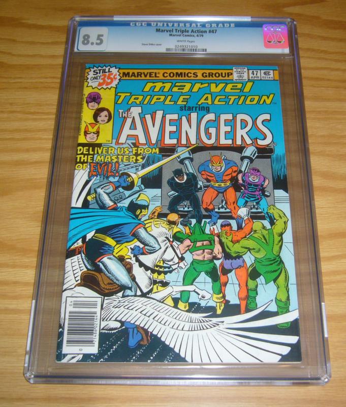 Marvel Triple Action #47 CGC 8.5 reprints avengers 54 1st ultron - steve ditko