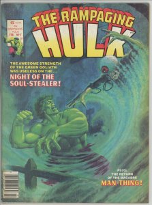 Rampaging Hulk #7 (1977) - 5.0 VG/FN *Man-Thing* Jim Starlin