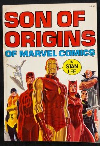 MARVEL COMICS TRADE PAPERBACK 1975 SON OF ORIGINS X-MEN, IRON MAN, AVENGERS ETC.