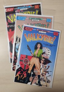 Valkyrie! 3PC LOT #1-3 - Paul Gulacy Cover + Art (7.5/8.0) 1987