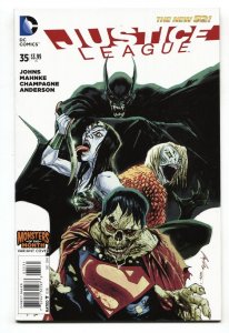 Justice League #35-2014-New 52-Monster of the Month Variant cover.