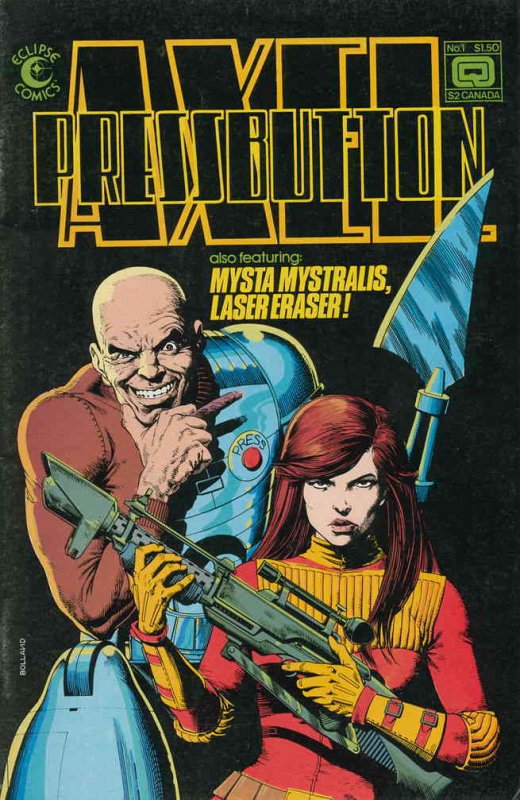 Axel Pressbutton #1 FN ; Eclipse | Brian Bolland