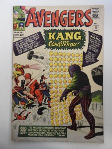 The Avengers #8 (1964) 1st Appearance of Kang! Solid VG+ Condition!