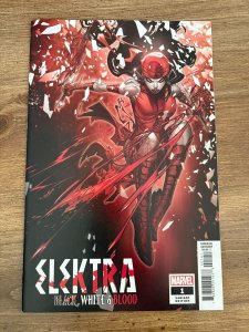 Elektra Black White & Blood # 1 NM 1st Print Variant Cover Marvel Comic 25 J293