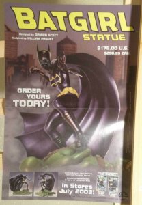 BATGIRL STATUE Promo poster, 11x17, 2003, Unused, more Promos in store