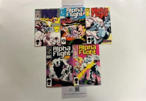 5 Alpha Flight Marvel Comics Books #44 45 46 48 50 12 JW8