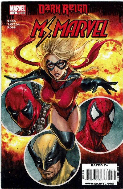 Ms. Marvel #40 (2006) Dark Avengers Deadpool NM