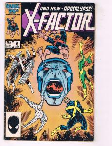 X-Factor # 6 FN Marvel Comic Book X-Men 1st Apocalypse Apocalypse KEY J76