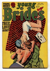 YOUNG BRIDES #19 1954-PRIZE-SWIMSUIT COVER-SPICY ART-ROSS ANDRU