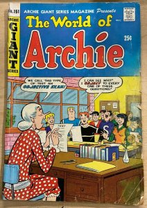 ARCHIE GIANT SERIES #151 (Archie, 2/1968) GOOD (G) Dan DeCarlo, Lil Jinx