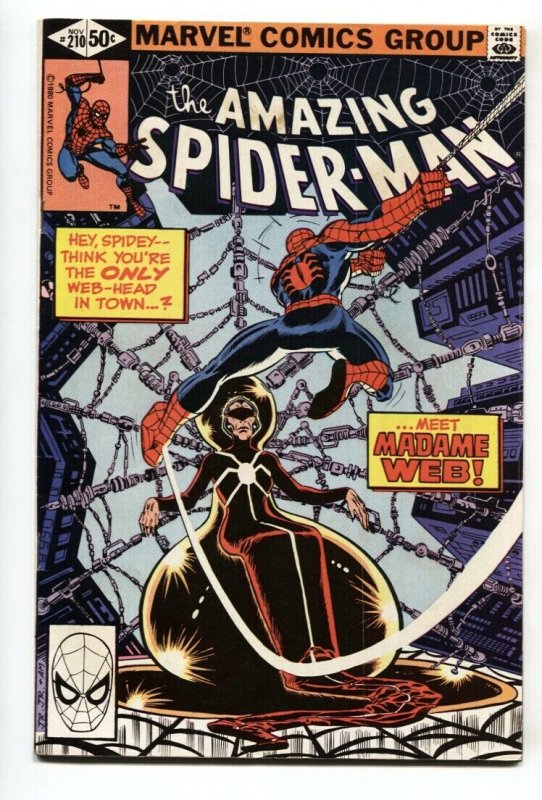 AMAZING SPIDER-MAN #210 comic book-1980 MARVEL 1st Madame Web