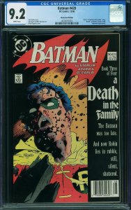 Batman #428 (1988) CGC 9.2 NM+