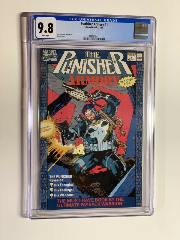 punisher armory 1 cgc 9.8 jim lee cover art