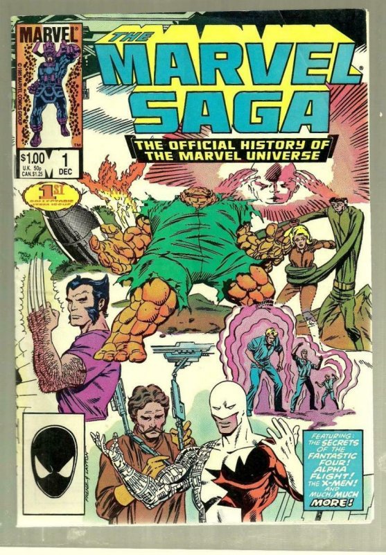 MARVEL SAGA #1, VF, Wolverine, Universe, 1985, more Marvel in store