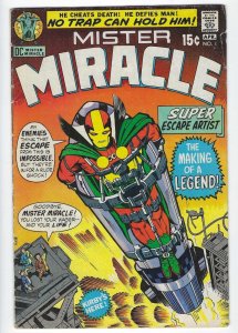 Mister Miracle #1 (1ST APPEARANCE OF MISTER MIRACLE!) Fine/ KIRBY DC Comics 1971