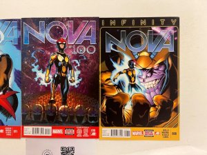 3 Nova Marvel Comic Books # 8 10 11 Avengers Defender Iron Man Hulk 50 JS44