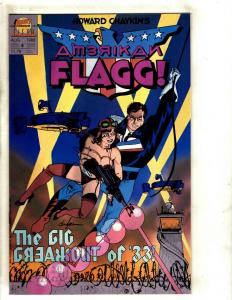 Lot Of 11 Comic Books Amerikan Flagg 2 3 4 5 American Flag 1 4 6 (2) 7 8 9 JF17