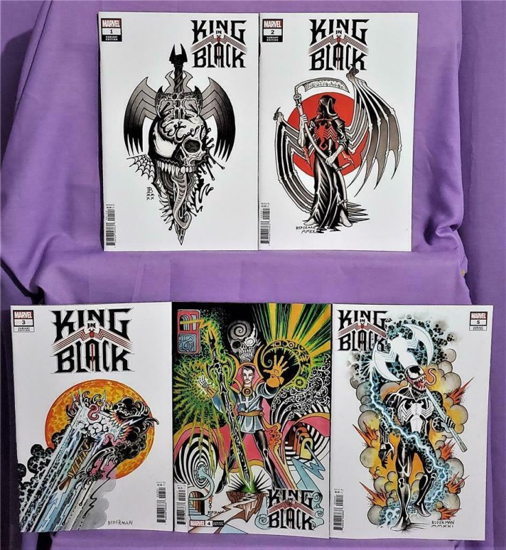 Venom KING IN BLACK #1 - 5 Ian Bederman Tattoo Variant Covers (Marvel, 2020)!