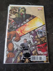 ORIGINAL SIN #6 (2014) - GRADE NM - INTERLOCKING BATTLE VARIANT ARTHUR ADAMS!