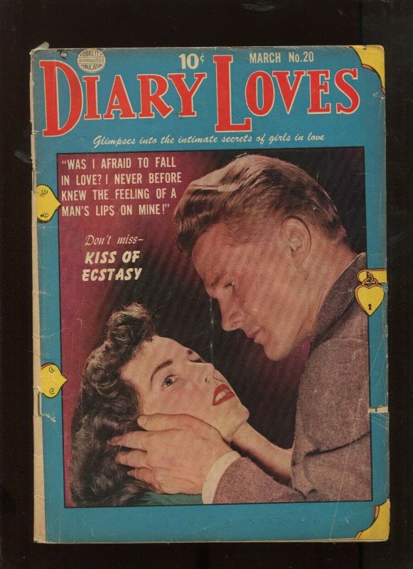 DIARY LOVES #20 (4.5)DON'T MISS KISS OF ECSTASYGOLDEN AGE HARD TO FIND ROMANCE