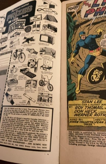 The X-Men #55 (1969)the living Pharohh/alex summers