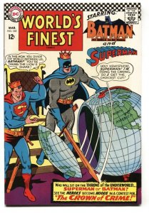 WORLD'S FINEST #165 comic book 1967-BATMAN SUPERMAN VF