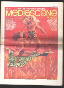 Mediascene #40 1979-All art poster issue-Tabloid format-2 sections-Richard Corbe