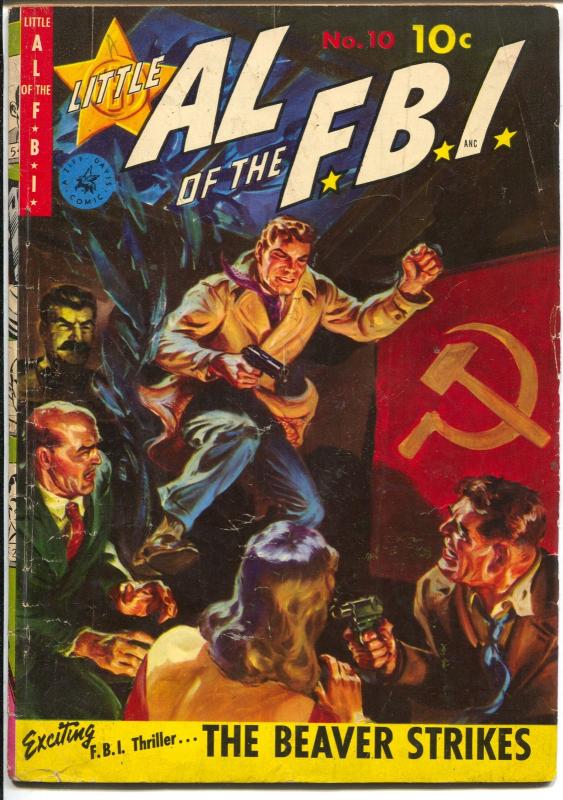 Little Al of The F.B.I. #10 1956-1st issue-Norman Saunders-Stalin-Ma Barker-VG