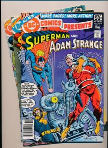 LOT OF 3 DC Presents SUPERMAN & Adam Strange #3,&MM #4,& Aquaman #5 F/VF(PF115)