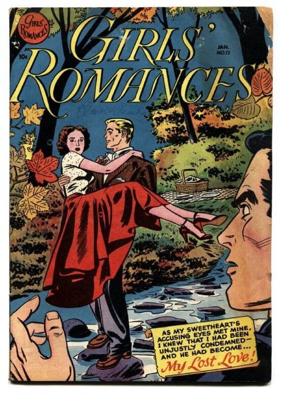 GIRLS' ROMANCES #12 comic book 1951-DC--CLASSIC ISSUE-g/vg