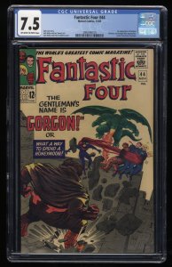 Fantastic Four #44 CGC VF- 7.5 Off White to White 1st Appearance Gorgon!