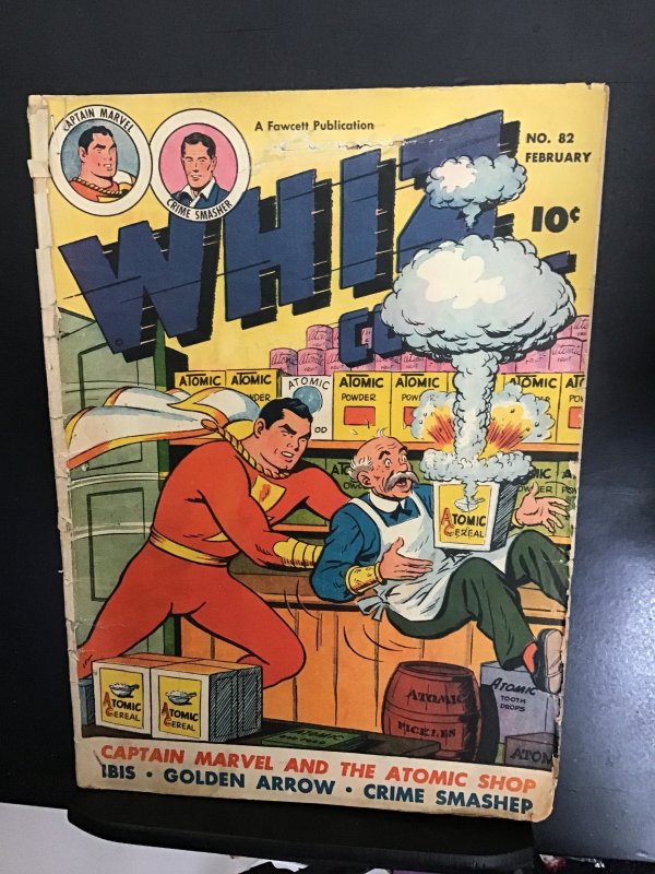 Whiz Comics #82 (1947) affordable-grade Captain Marvel, Billy Batson! VG Wow!