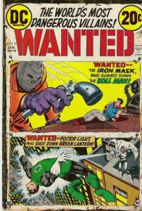 Wanted, The World's Most Dangerous Villains #5 (1973)  VG 4.0