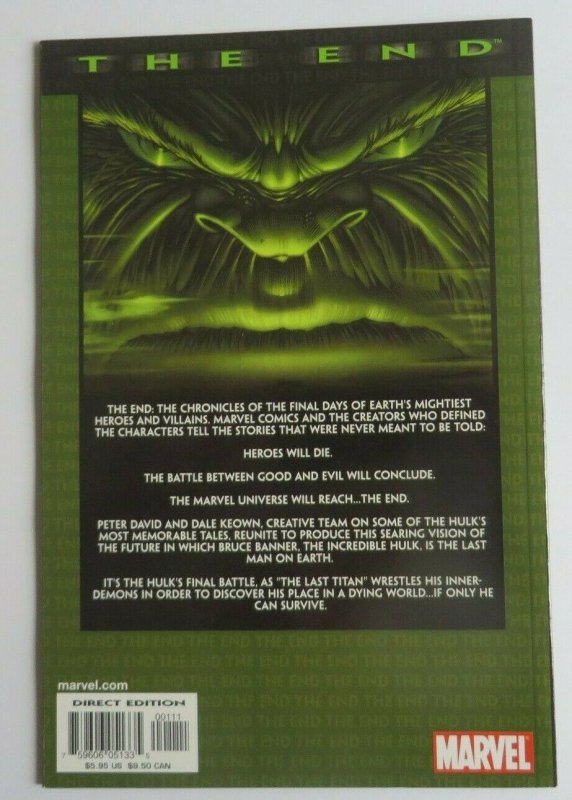 Incredible Hulk The End #1 NM High Grade 1st Print Marvel Peter David Dale Keown