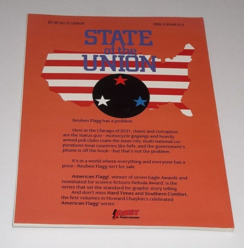 American Flagg State of the Union Graphic Novel NM Comic Book H. Chaykin 1 Print