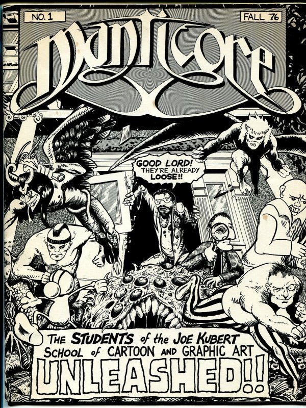 Manticore #1 1976-Joe Kubert School of Art-Harry 'A' Chesler-Bissette-Yeates-FN