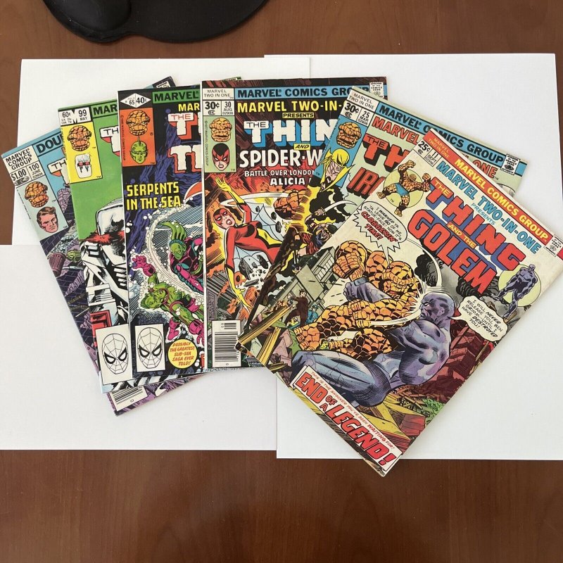 Marvel Two-In-One Lot Of 6. #11, 25, 30?, 65, 99, 100?F To FN- Marvel.