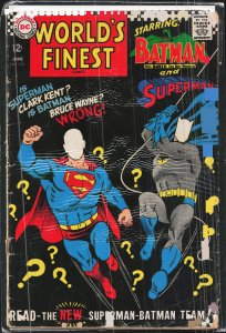 World's Finest Comics #167 (1967) Superman and Batman and Robin
