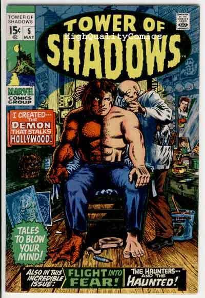 TOWER of SHADOWS #5, Barry Smith, Wally Wood, 1969, VF, Bronze age horror