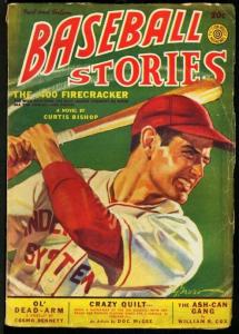 BASEBALL STORIES 1942 SUMMER-GEORGE GROSS COVER VG