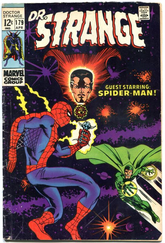 DOCTOR STRANGE #179, VG+, Mystic Arts, Spider-Man, 1968, more DS in store, QXT