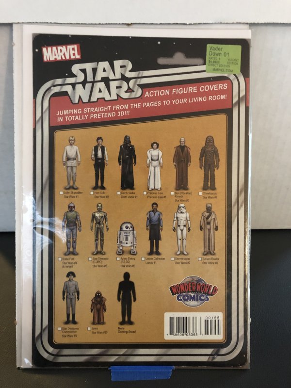 Star Wars: Vader Down #1 12 Back Wonderworld Exclusive Action Figure Variant